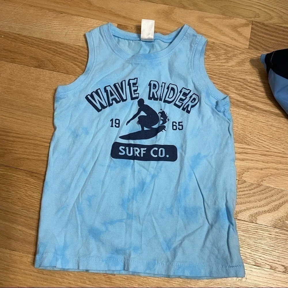 2T Summer Top Bundle Boys Carter’s Tank Top OshKosh Sea Turtle